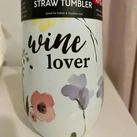 Wine Lovers- Thirstystone 16oz stainless steel tumbler with lid and straw - Picture 6 of 16